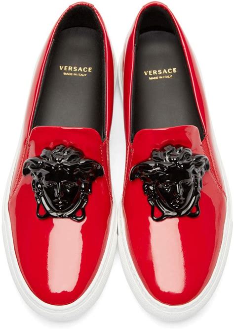 red versace mens|Versace men's medusa sneakers.